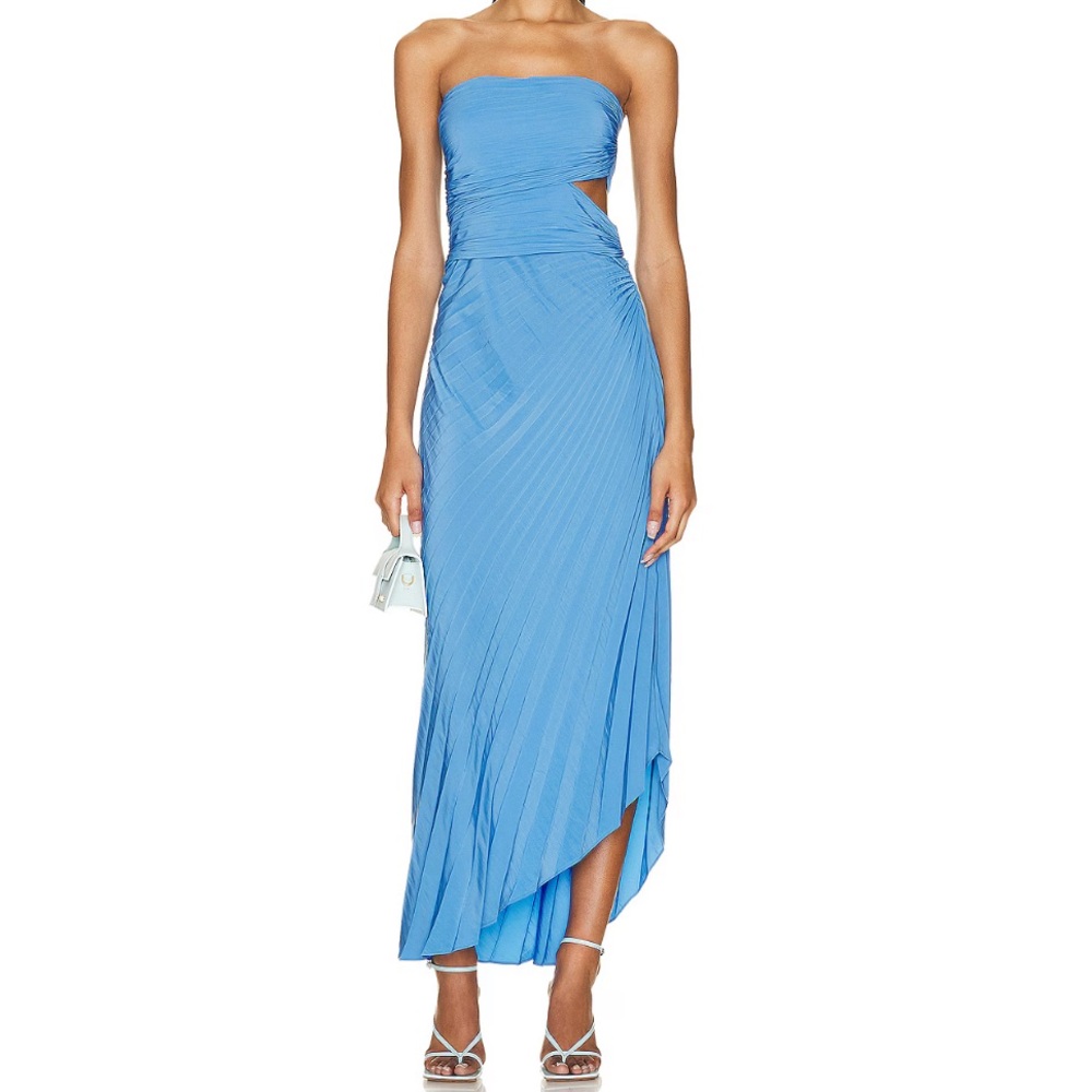 A.L.C. Andie Cut Out Strapless Midi Dress NWTWD Size 4